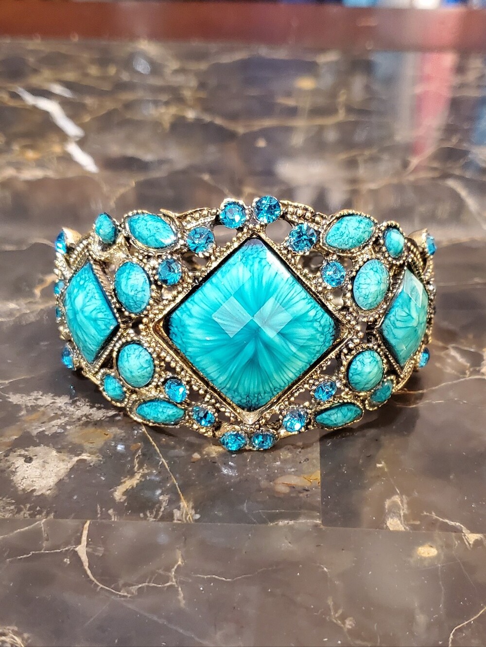 Turquoise Hinge Bracelet